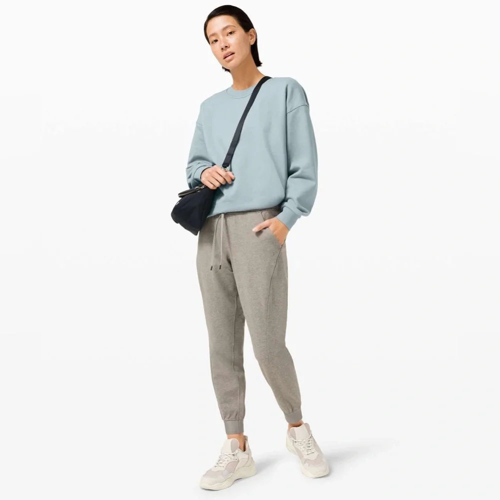 SOLD LULULEMON Perfectly Oversized Crew Blue Cast Size 2/4 - Picture 7 of 7